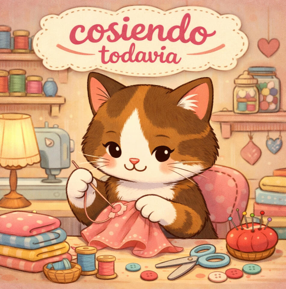 Cosiendo...